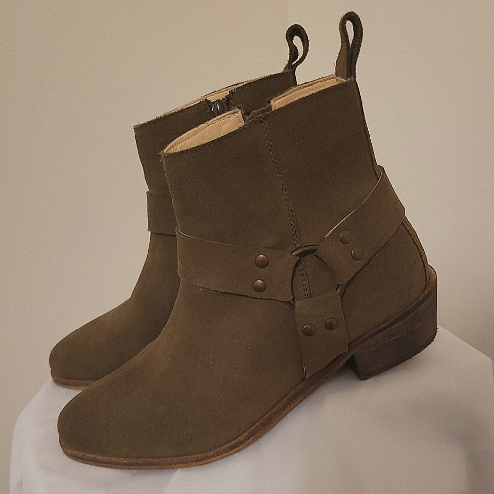 Women's Olive Green Ankle Boot